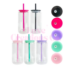 10x 16oz Acrylic Snow Globe Tumblers (Blank)