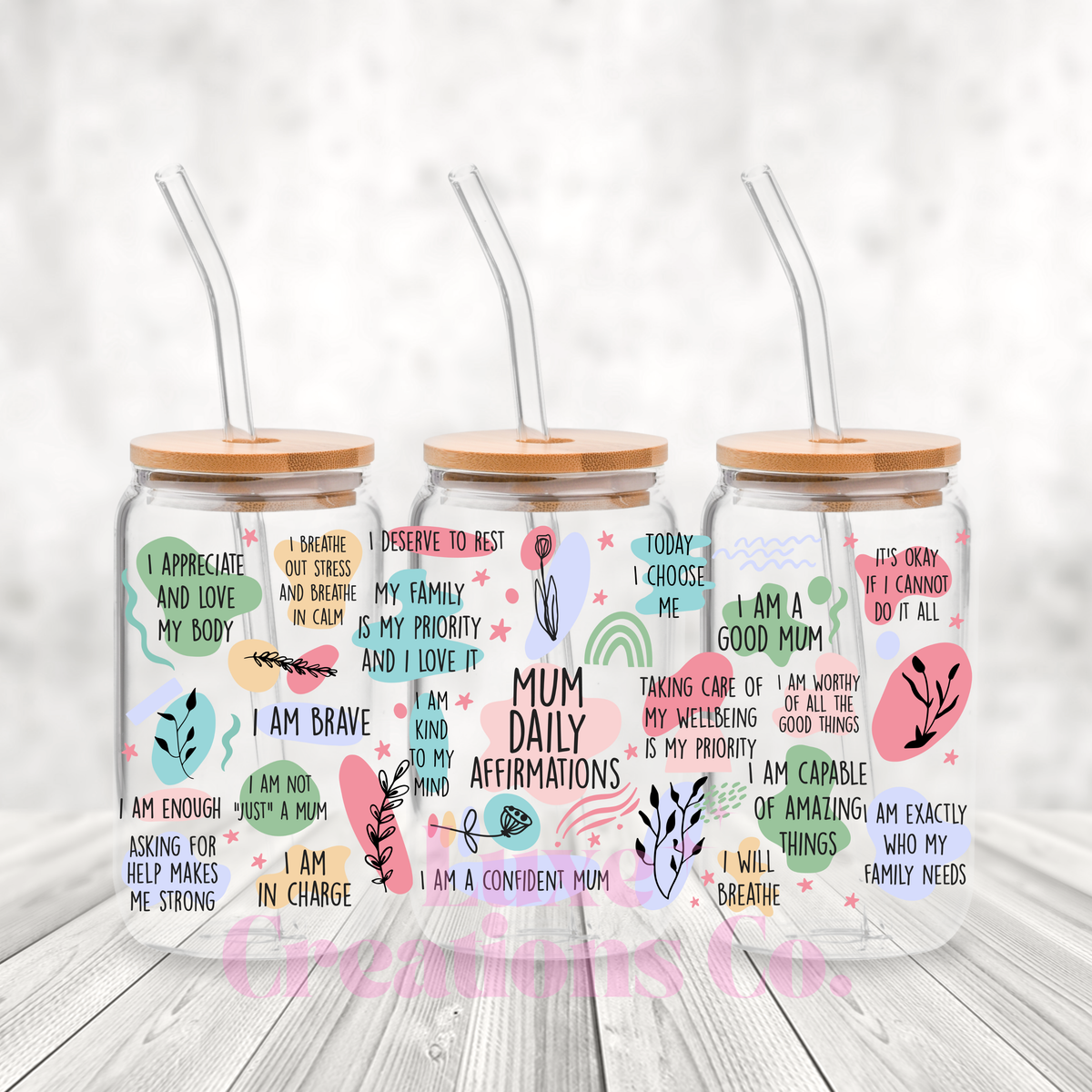 Mum Daily Affirmations UV DTF Wrap (#263)