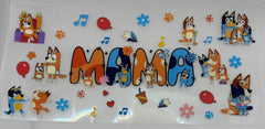 Mama Bluey UV DTF Wrap (RTS)