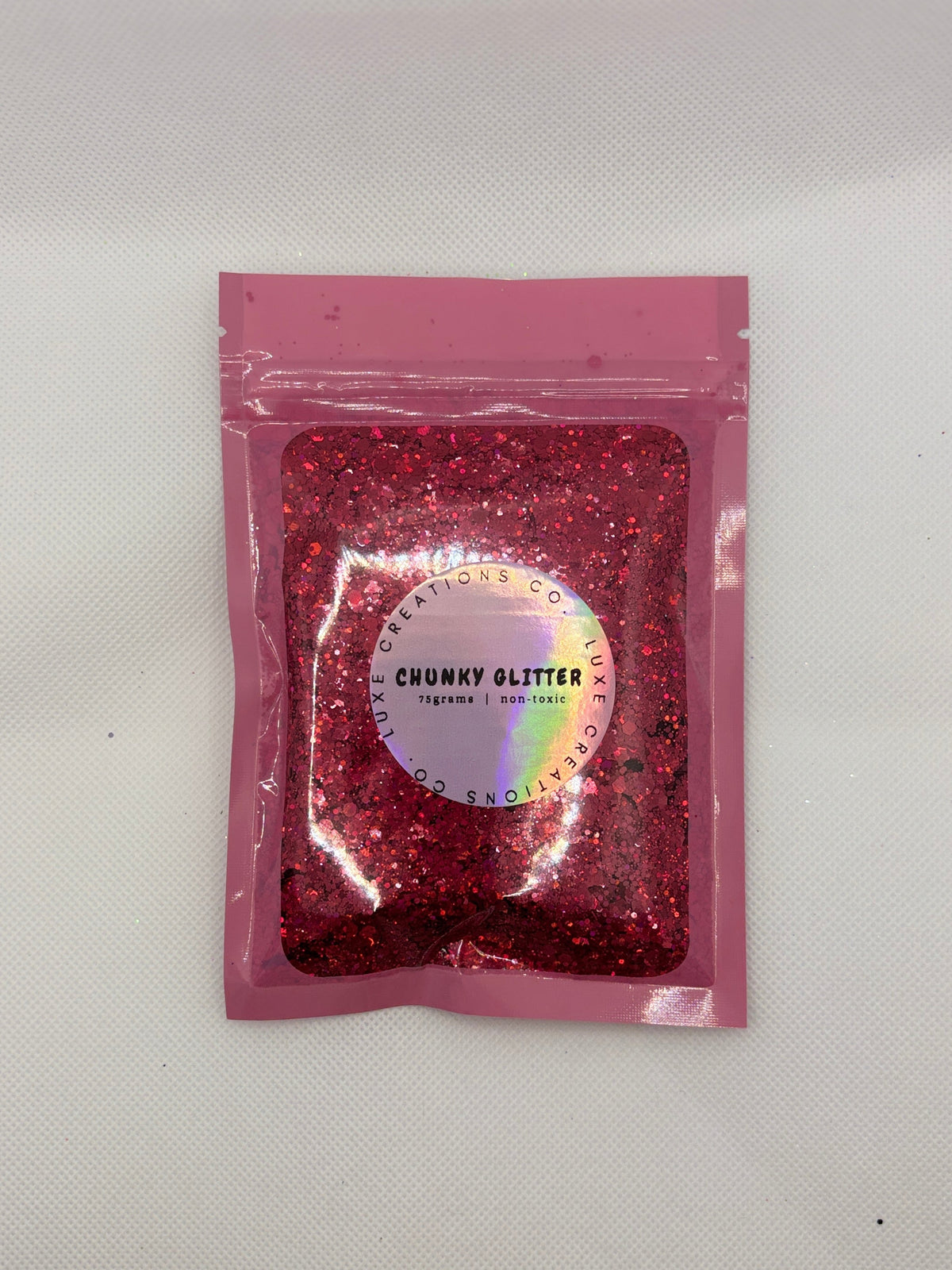 “Raspberry” Chunky Glitter